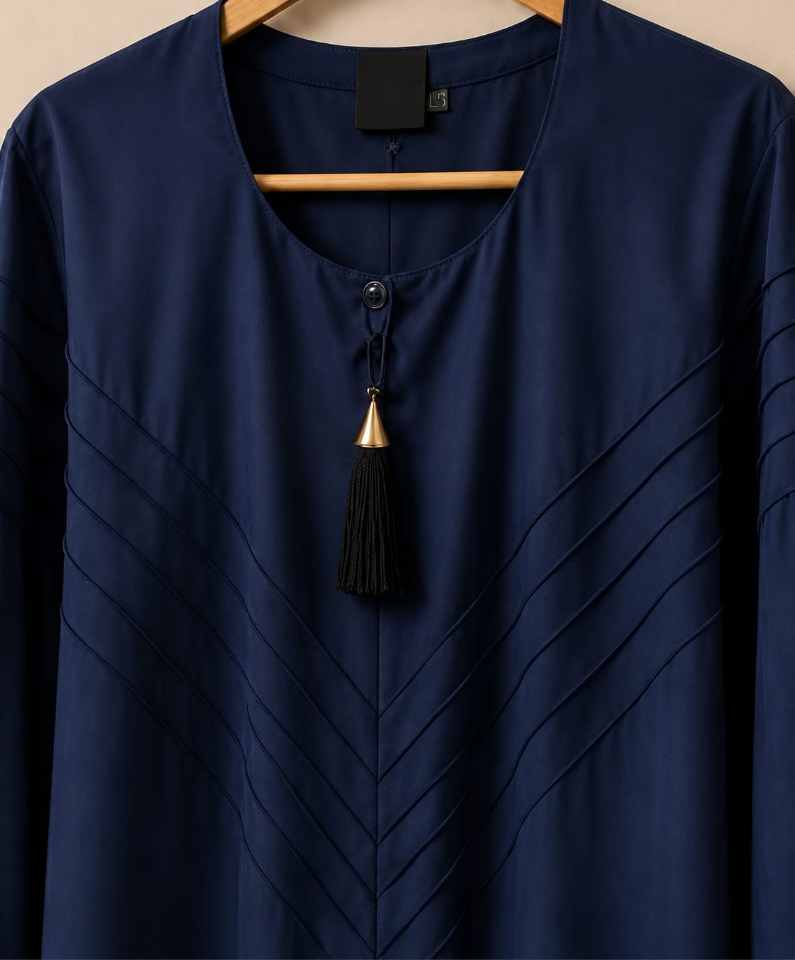 Luxe Blue Pintuck Abaya