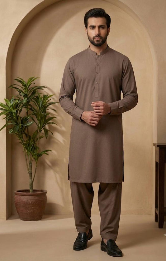 Men's Wash & Wear Unstitched - tea pink