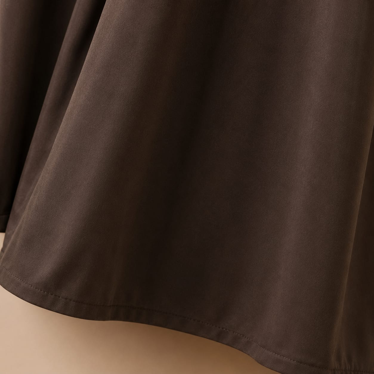 Luxe Chocolate Brown Pintuck Abaya