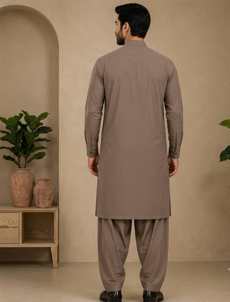 Men's Wash & Wear Unstitched - tea pink